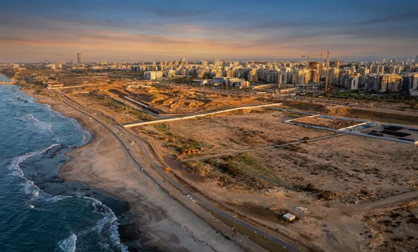 מבט אווירי על מתחם מרכז