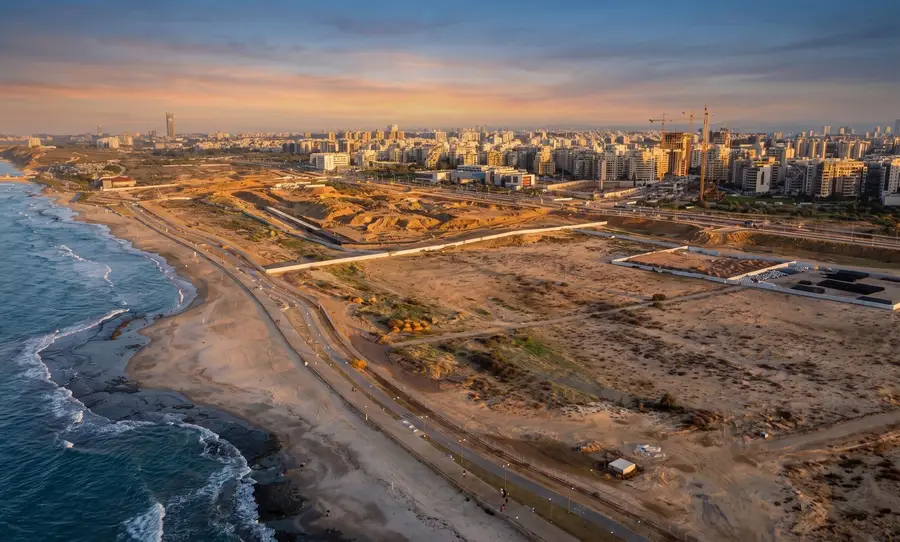 מבט אווירי על מתחם מרכז